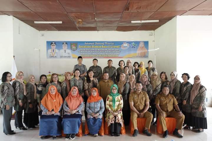 Sosialisasi Budaya Baca dan Literasi Sekaligus Pelantikan Pengurus GPMB Kecamatan
