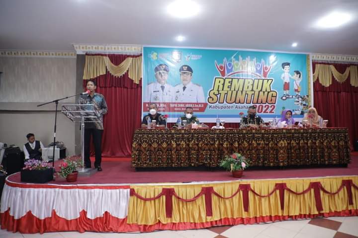 Staf Ahli Bupati Asahan Buka Rembuk Stunting Kabupaten Asahan Tahun 2022