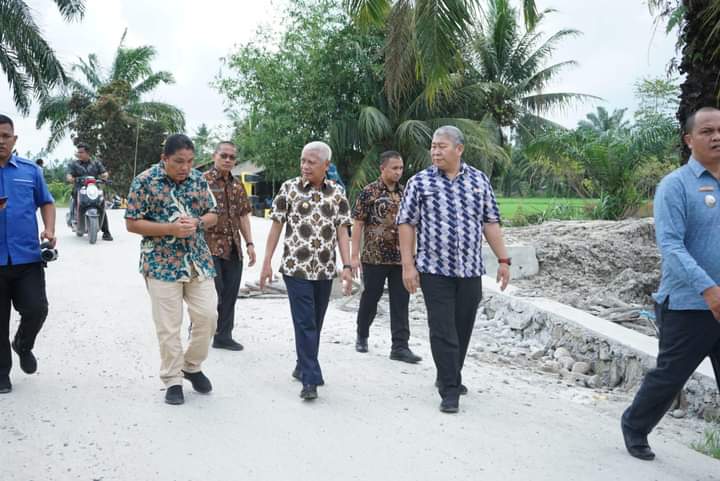 Tinjau Jembatan, Bupati Asahan Harap Masyarakat Jaga Jembatan Dengan Baik