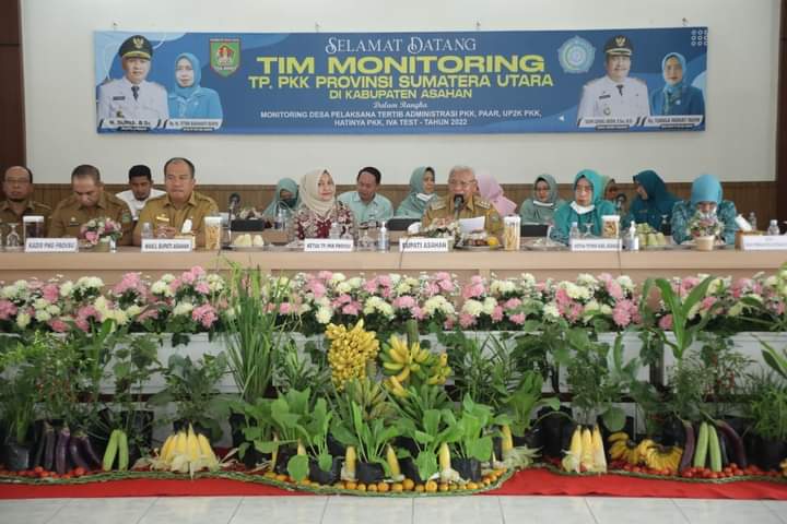 TP. PKK dan Pemerintah Kabupaten Asahan Sambut Kedatangan Tim Monitoring TP. PKK Provinsi Sumut