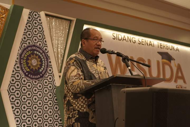 Wabup Asahan Ikuti Prosesi Sidang Senat Terbuka Wisuda Sarjana Angkatan X STIE MA