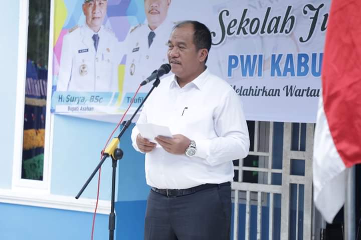 Wakil Bupati Asahan Buka Sekolah Jurnalistik 2022 PWI Kabupaten Asahan