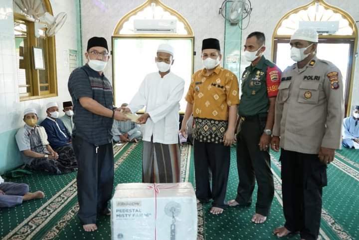 Wakil Bupati Asahan Bersama Camat Buntu Pane Kabupaten Asahan Kunjungi Mesjid Nurul Ikhlas