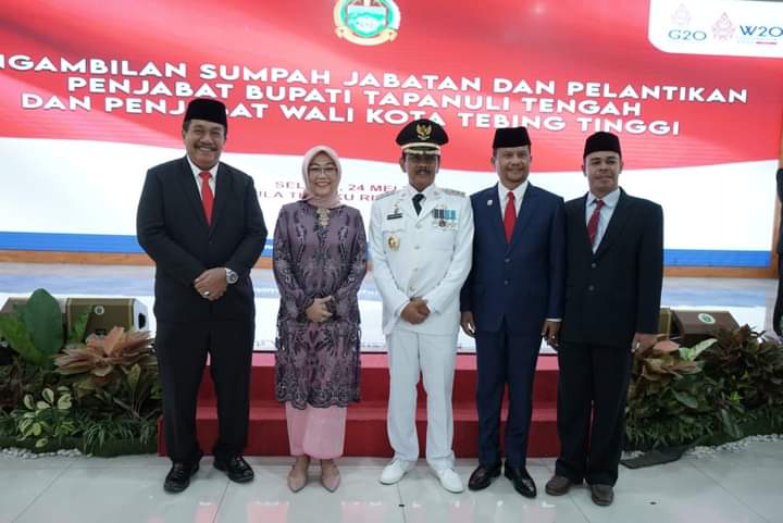 Wakil Bupati Asahan Hadiri Pelantikan Bupati Tapanuli Tengah dan Wali Kota Tebing Tinggi