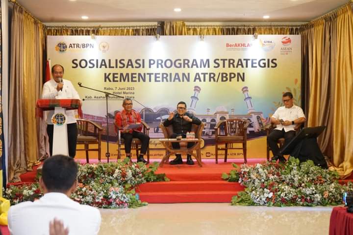 Wakil Bupati Asahan Hadiri Sosialisasi Program Strategis Kementerian ATR/BPN