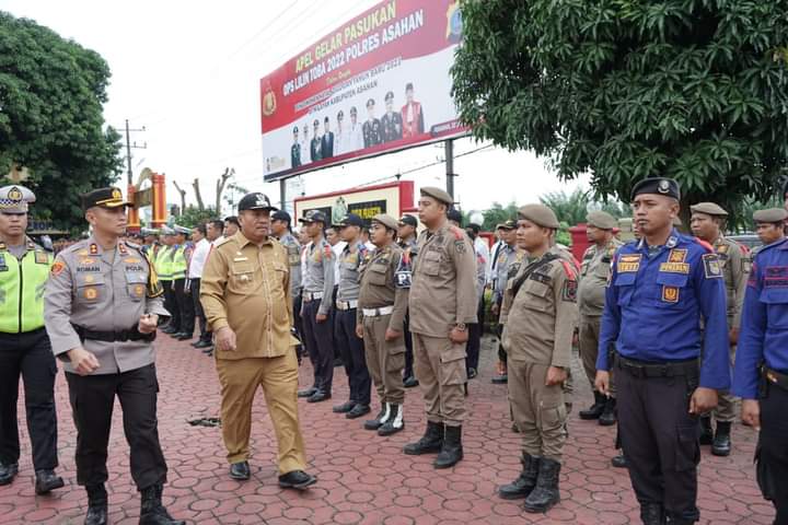 Wakil Bupati Asahan Ikuti Apel Gelar Pasukan Operasi Lilin 2022