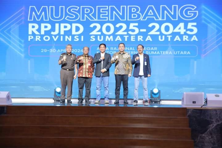 Wakil Bupati Asahan Ikuti Musrenbang RPJPD 2025-2045 Sumatera Utara