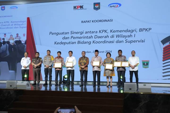 Wakil Bupati Asahan Ikuti Rakor Penguatan Sinergi Antar KPK dengan Kemendagri, BPKP dan Pemda