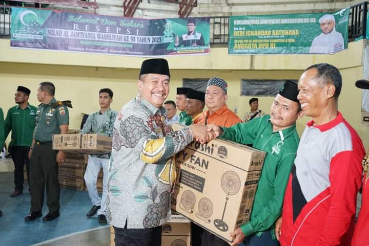 Wakil Bupati Asahan Ikuti Resepsi HUT Al Jam’iyatul Washliyah Ke-93