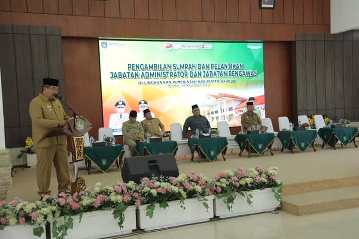 Wakil Bupati Asahan Lantik Pejabat Administrator dan Pejabat Pengawas