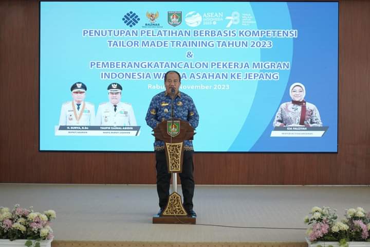 Wakil Bupati Asahan Tutup Pelatihan Berbasis Kompetensi Tailor Made Training